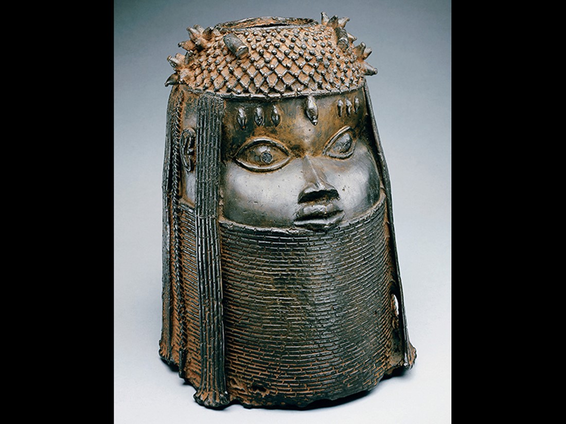 Head of an Oba, Nigeria, Africa, Edo, Court of Benin. 