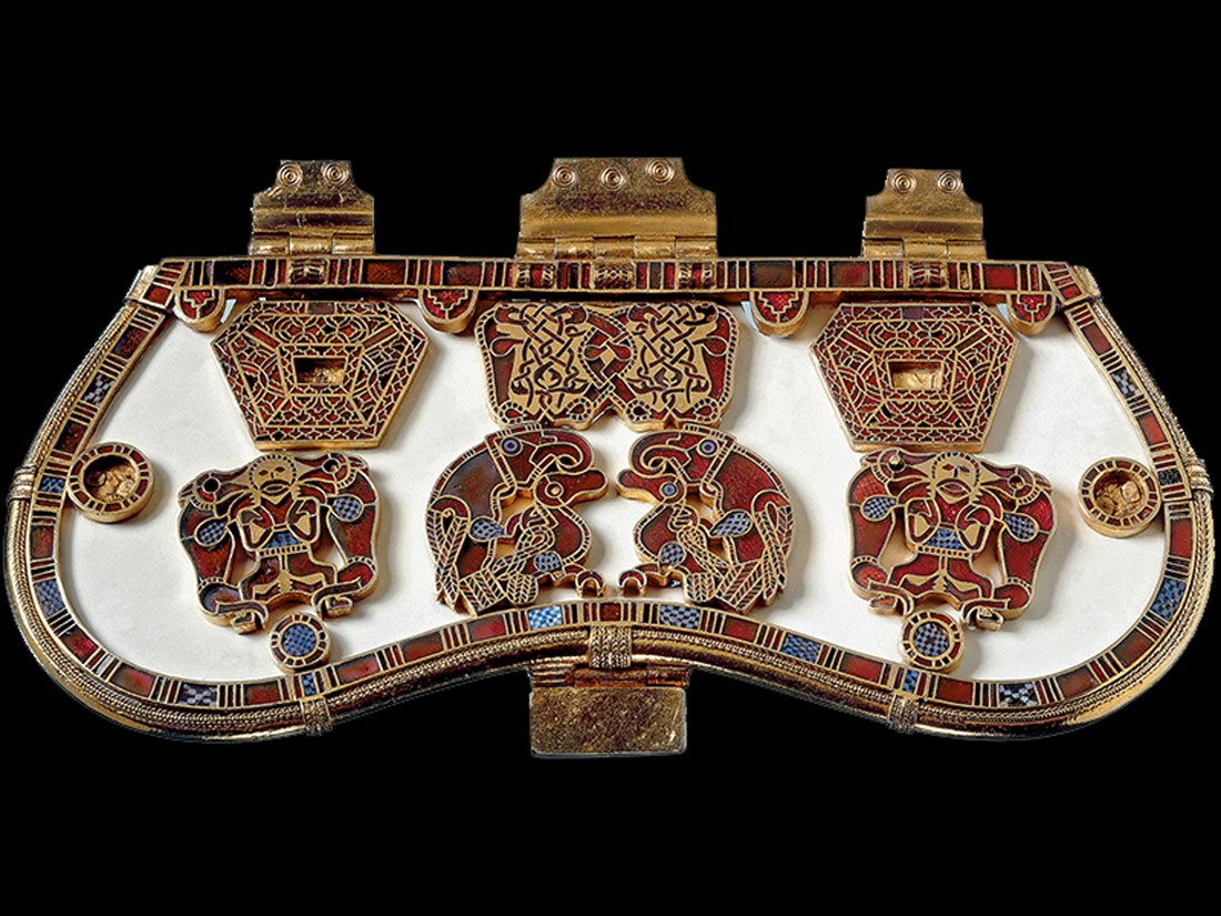 Purse cover, from the Sutton Hoo burial ship. 