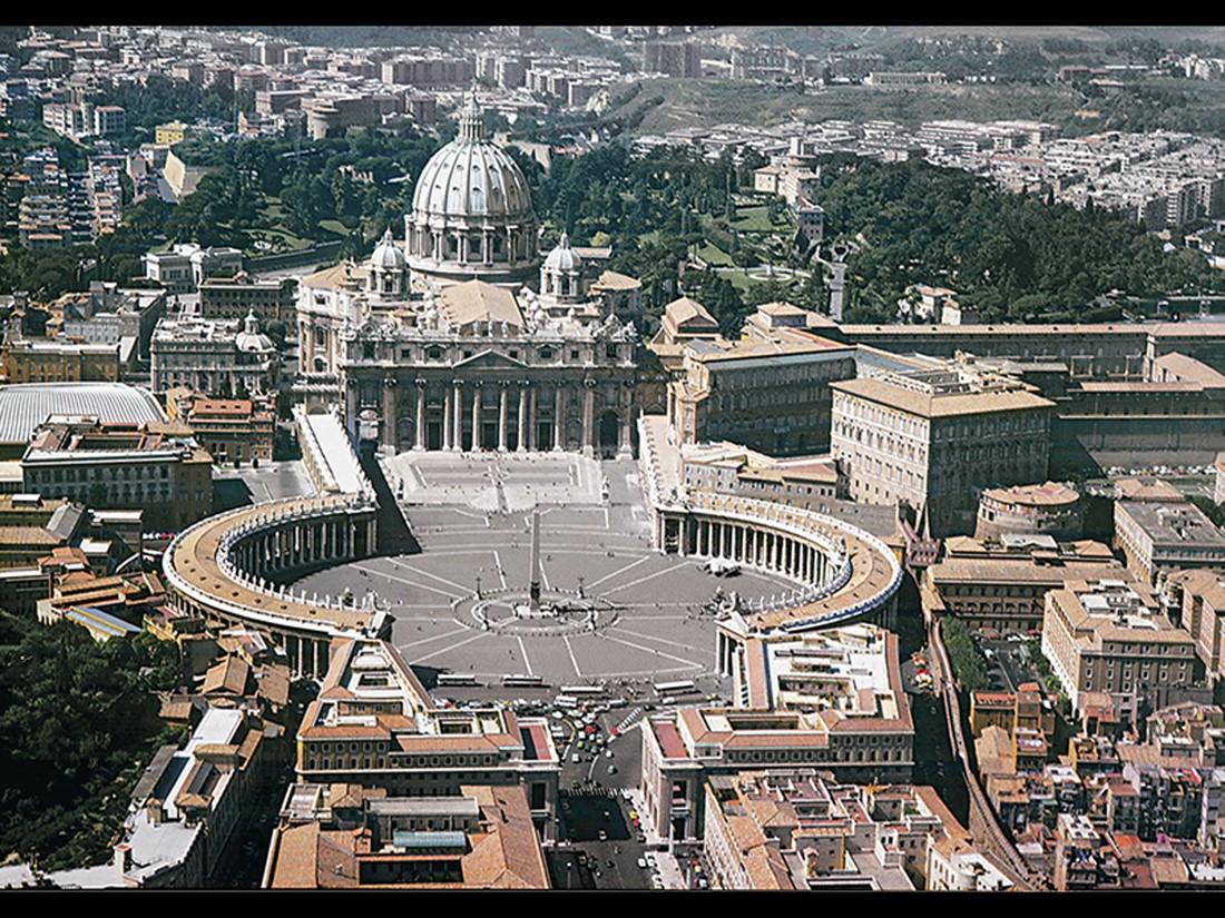 St. Peter's, Rome; nave and facade by Carlo Maderno. 