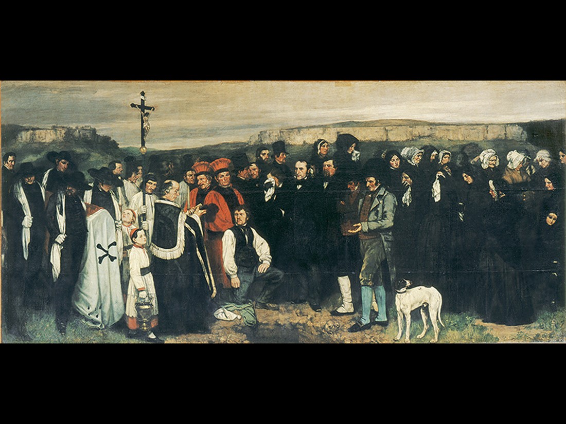 Gustave Courbet, Burial at Ornans. 