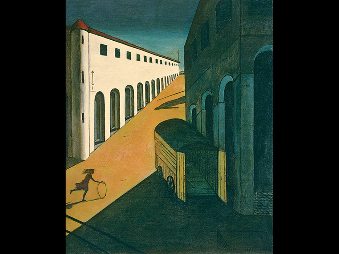 Giorgio de Chirico, Melancholy and Mystery of a Street. 