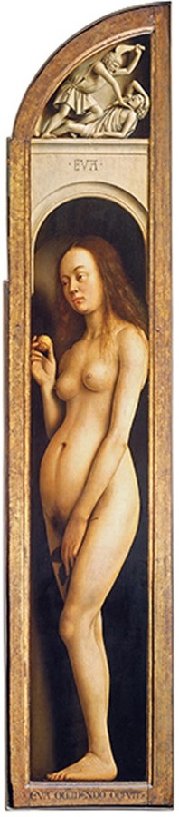 Jan van Eyck, Eve panel from The Ghent Altarpiece. 