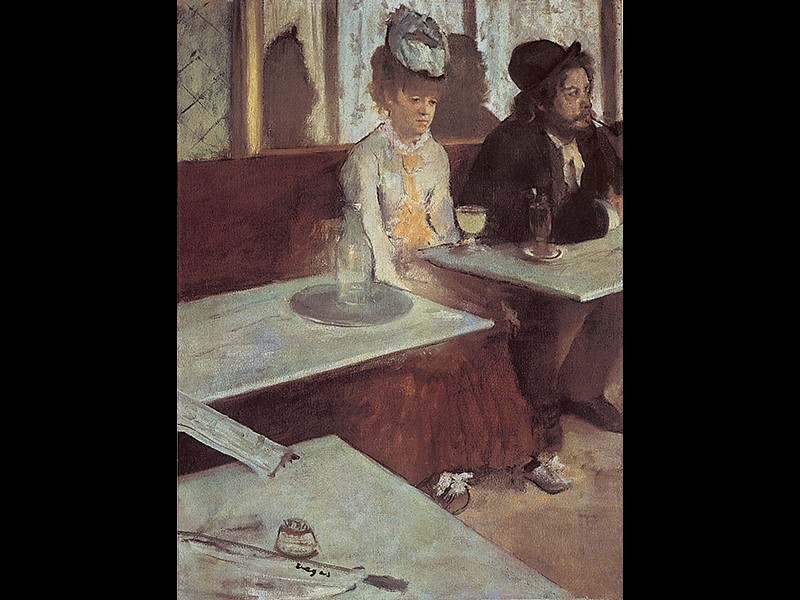 Edgar Degas, The Glass of Absinthe. 