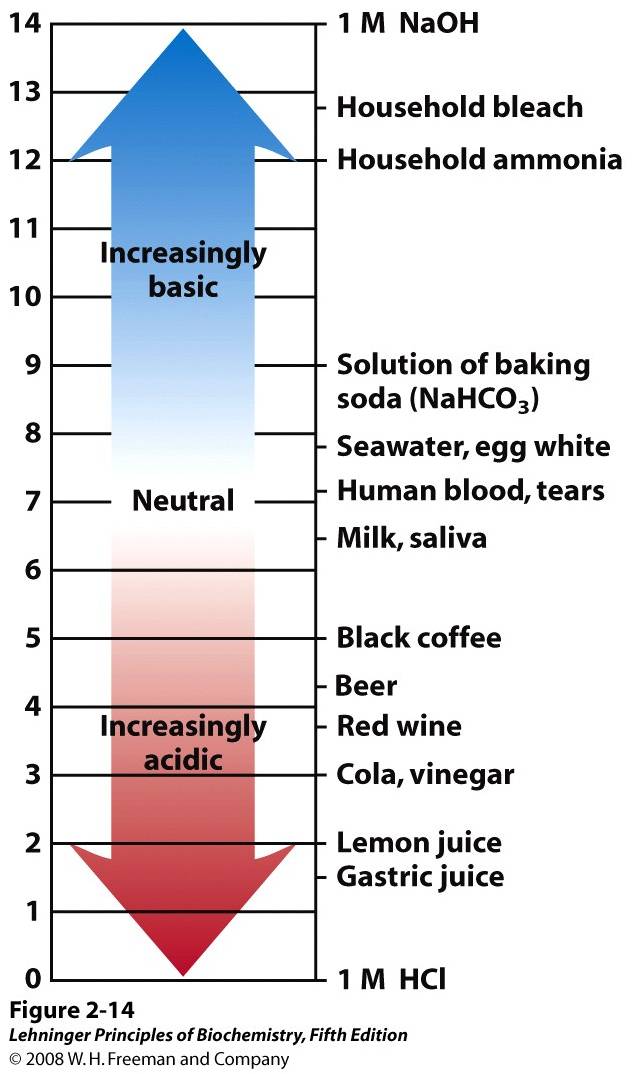 The pH of some aqueous fluid