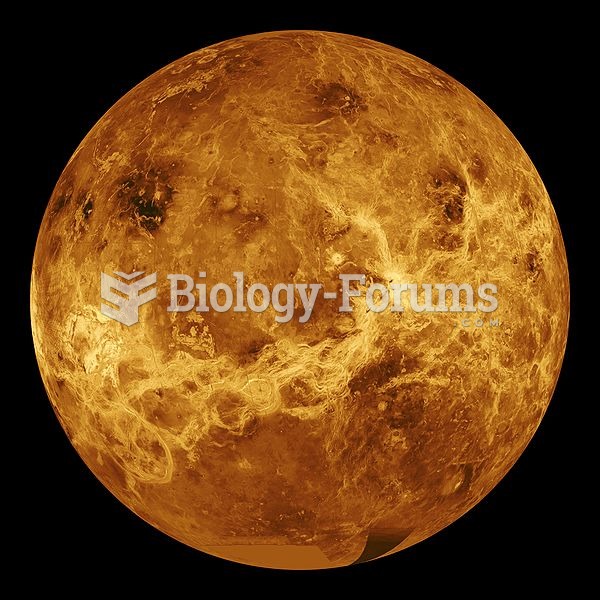 A simulated-color map of the surface of Venus as measured by synthetic aperture radar on the Magella