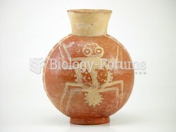 This Moche ceramic depicts a spider, and dates from around 300 CE
