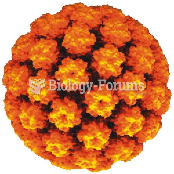 The orange ball is a model of an HPV16 virus