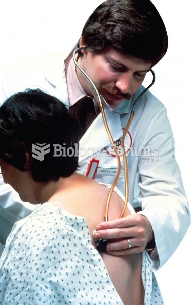 Auscultation. The stethoscope is pressed against the body wall to listen for sound waves associated 