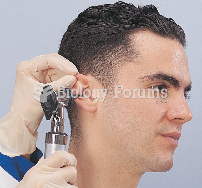 An ear exam, or otoscopy, using an otoscope.
