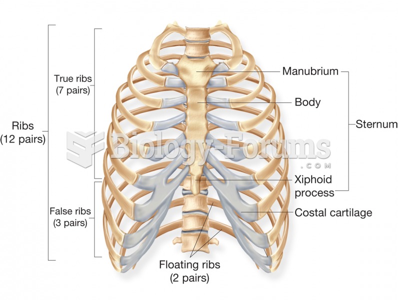 The structure of the rib cage. 