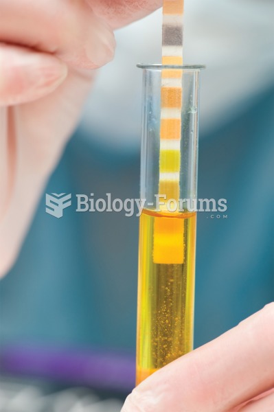 Urinalysis. During a simple urinalysis, a stick with colored blocks is dipped into a urine specimen.