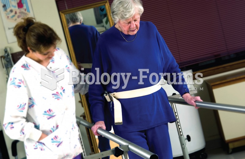Physical therapist assisting a patient to walk in the parallel bars. 
