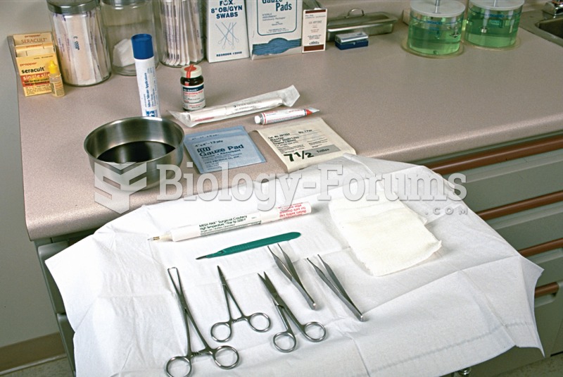 Surgical instruments prepared for a procedure. 
