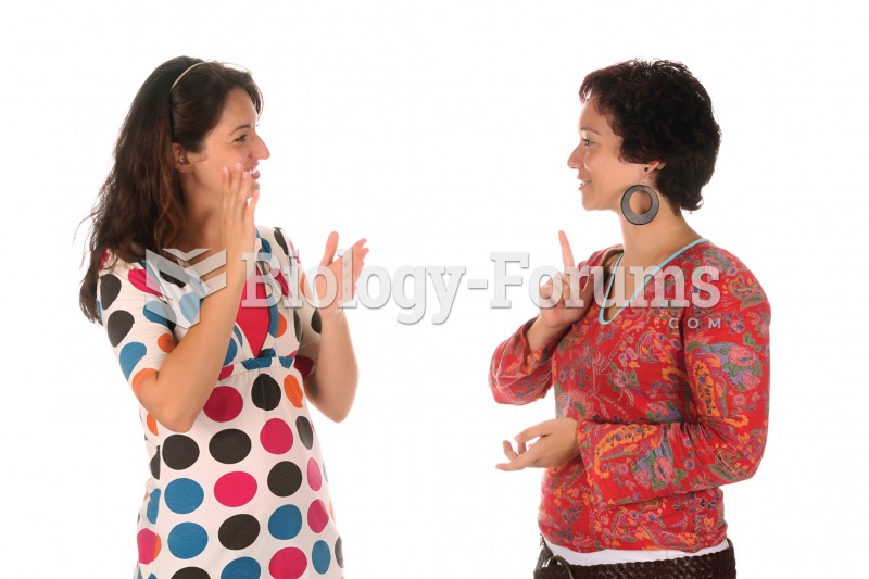 Two women having a conversation using American Sign Language. 