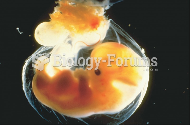 Photograph illustrating the development of an embryo. 