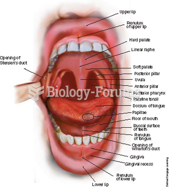 Assessing structures of the mouth.