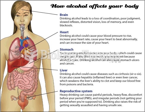 How alcohol affects you body