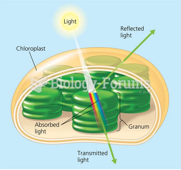 Why leaves are green: interaction of light with chloroplasts.