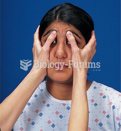 Palpation of Sinuses, Palpation of Frontal Sinuses