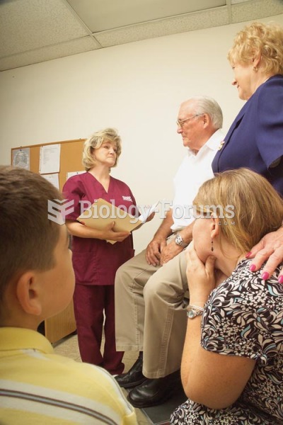 The patient and his family meet with the nurse to discuss progress on the patient care plan.