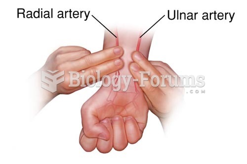 The Allen Test: Pallor is initiated by compressing the radial and ulnar arteries with the fist clenc