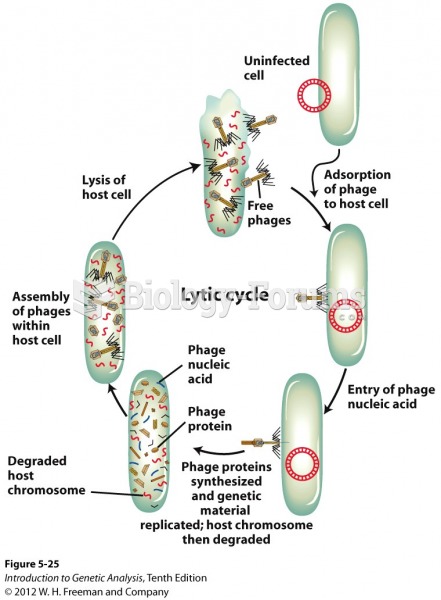 Cycle of phage that lyses the host cells
