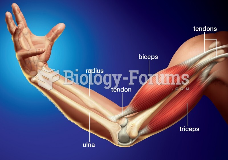 Opposing muscles of the upper arm