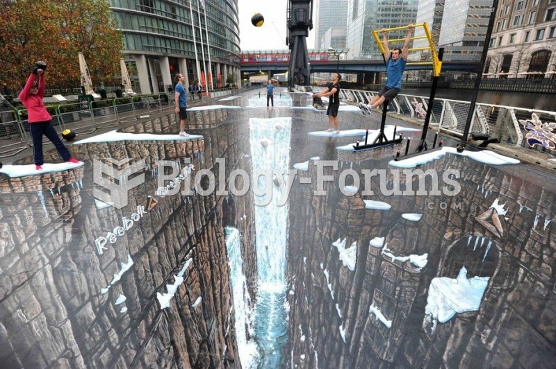 Anamorphic street painting