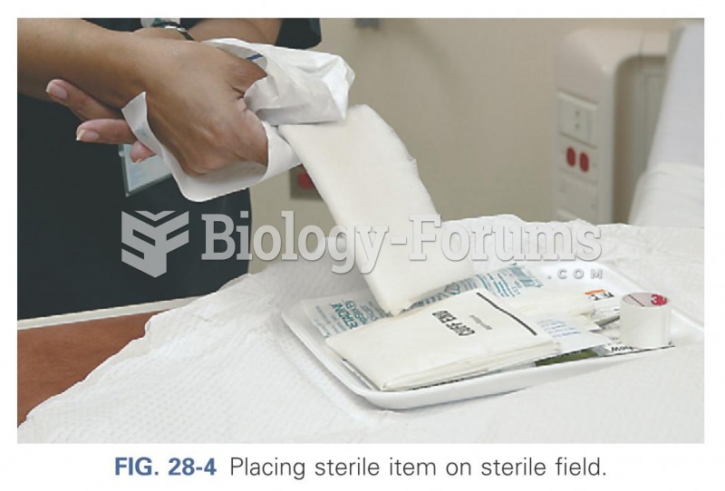 Placing sterile item on a sterile field