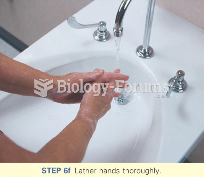 Lather hands thoroughly