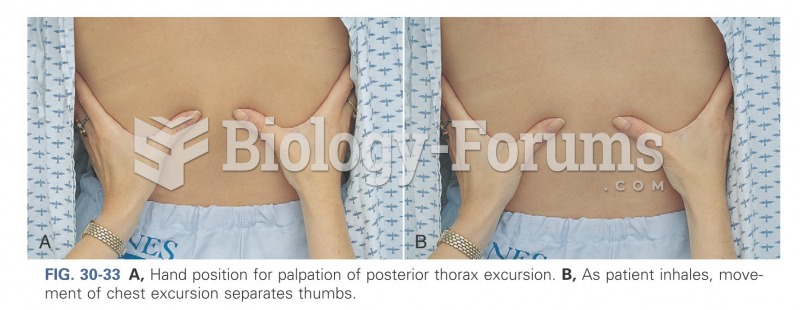 Hand position for palpation for posterior thorax excursion