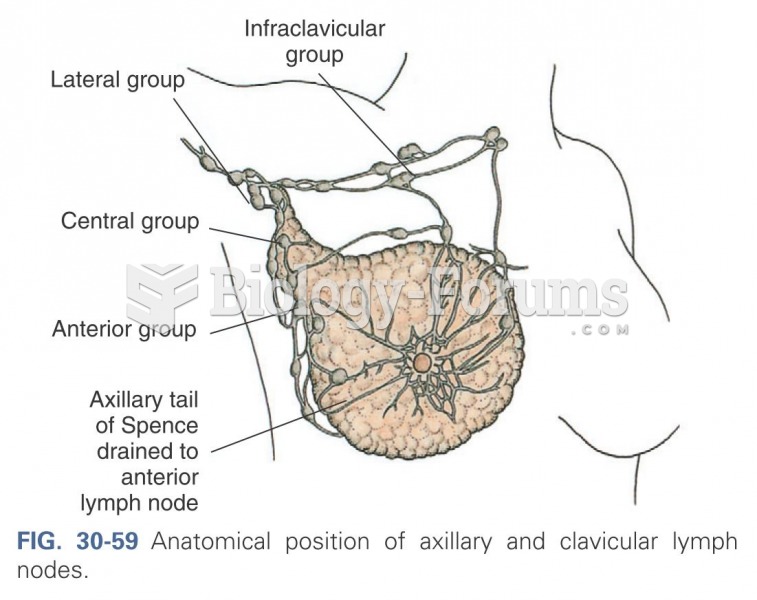 Anatomical position of axillary and clavicular lymph