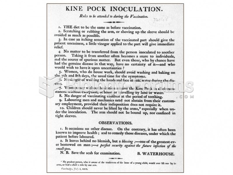 Early instructions for administration of the small pox vaccine.