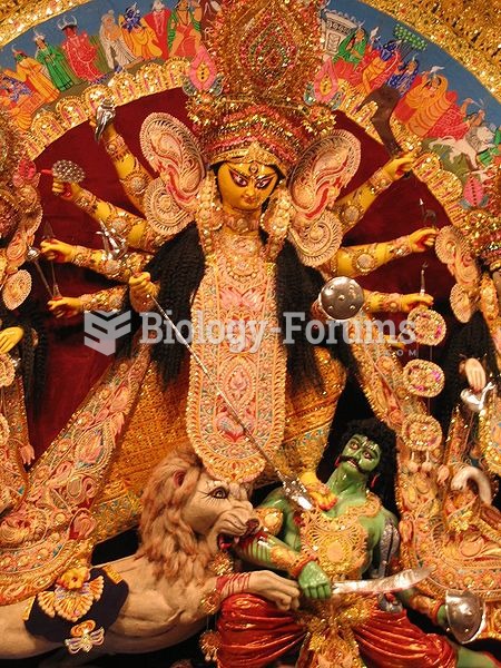 Hindu Goddess Durga, a form of Parvati, has an Asiatic lion as Her vahanam or divine mount