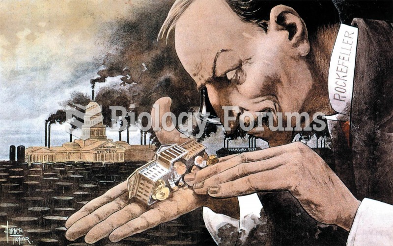 In this 1900 cartoon, oil baron John D. Rockefeller holds the White House in the palm of his hand wh