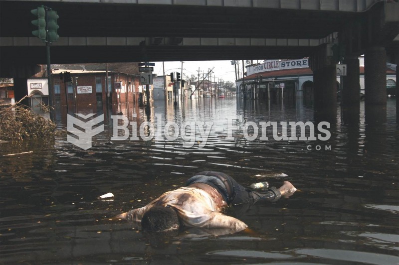 Downtown New Orleans after Hurricane Katrina.