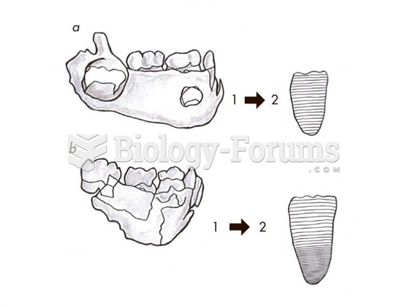 Tooth enamel is laid down in daily increments, with darker bands accumulating about once a week.