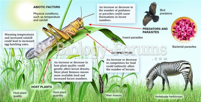 Interaction web of factors that might influence locust population size.