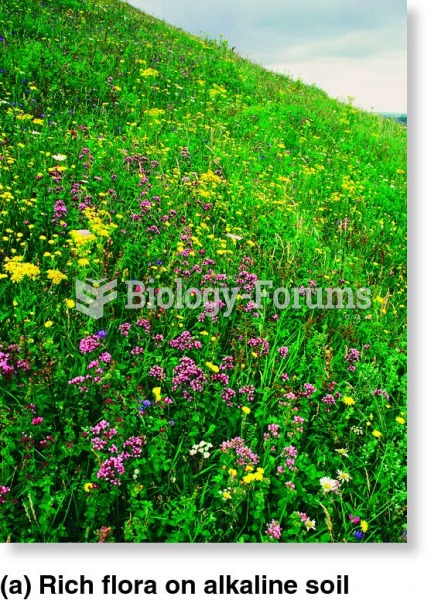 Species-rich floras of chalk grassland compared to species-poor floras of acid soils.