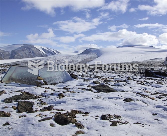 Open-top chambers, such as the one pictured above in a polar desert on Ellesmere Island, are commonl