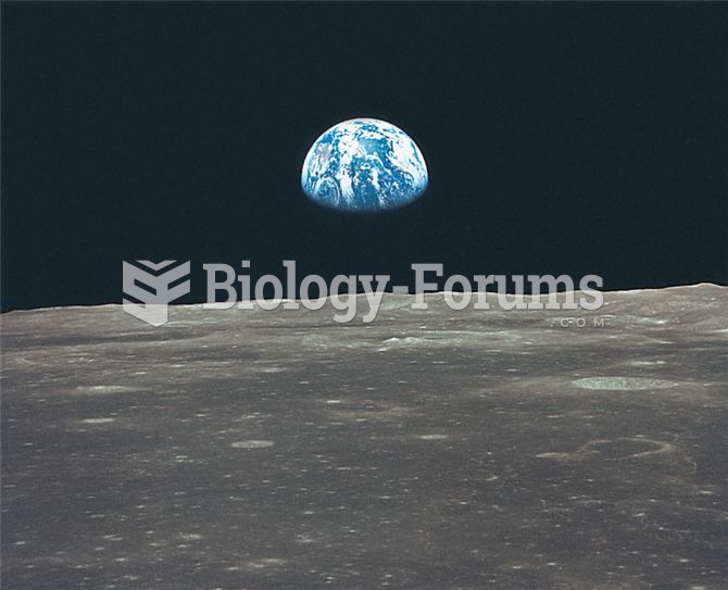 Oasis in space: earthrise over the moon's horizon.