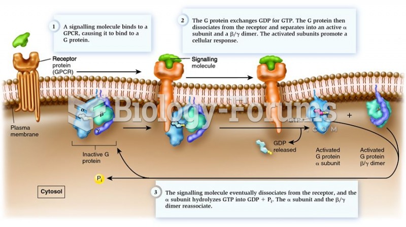 The activation of G-protein-coupled receptors and G proteins
