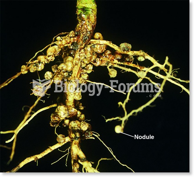 Legume root nodules.