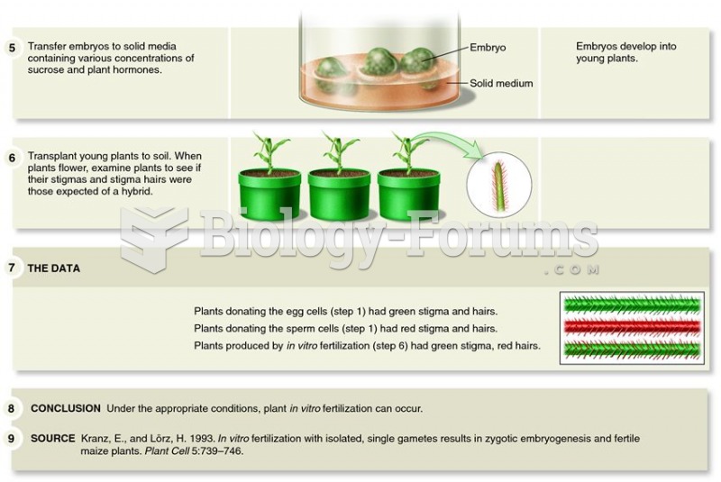 Kranz and Lörz first achieved in vitro plant fertilization