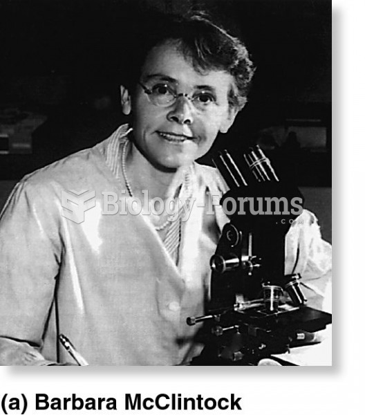 Barbara McClintock, who discovered transposable elements.