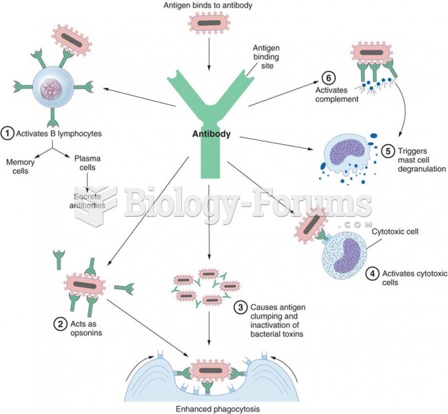 Functions of antibodies 