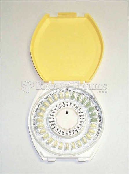 An oral contraceptive showing the daily doses and the different formulation taken in the last 7 days