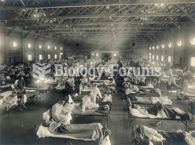Hundreds of soldiers in a Spanish flu ward at Camp Funston, Kansas. 