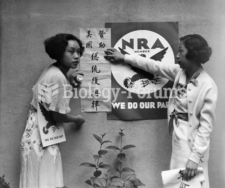 Constance King and Mae Chinn hang an NRA poster—including a Chinese translation—encouraging ...