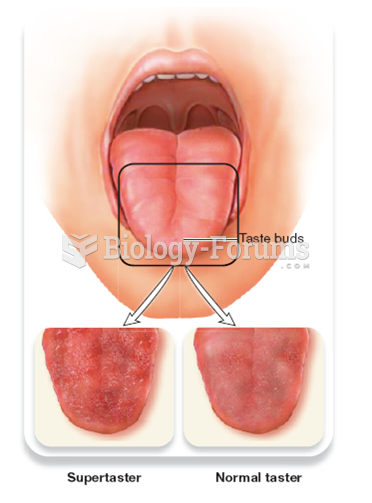 Density of Papillae, and Hence Taste Buds, in a Supertaster and in a Normal Taster
